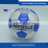 Official size 5 mat grain machine stitched promotion football soccer ball