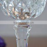 High Quality Clear Tulip Shape Wine Glass With Special Pattern thumbnail-4