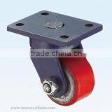 10 Inch PU Swivel Hardware Heavy Duty Caster With Brake thumbnail-5