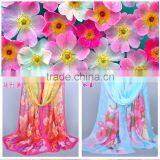 Muslim Hijab Beautiful Women Flower Scarf