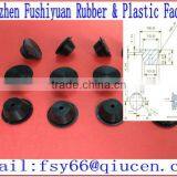 ID13~14.5mm H9.1mm Black Rubber Hole Plugs Silicone Rubber Stopper Plug Cover for Hole Bottle With Groove thumbnail-1