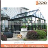 High quality water proof sunroom glass house prefabricated glass house