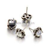 New Arrival New Style Customzed Earrings Fashion Big cz Stud Earrings thumbnail-2