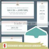 Creative Newest Rectangle Shape Wedding Cards Istanbul thumbnail-1