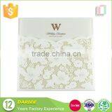 Europe Artificial Lace Pearl Blank Wedding Invitation Cards thumbnail-2