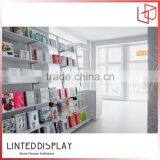 Metal Books Display Shelves Painted White Color For Library/Bookstore thumbnail-5