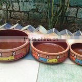 Glazed Ceramic Fire Pots for Cooking