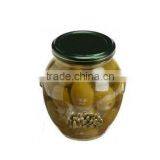 Stuffed Green Olives. Top Quality 100% Tunisian Olives. Stuffed Olives With Caper,Table Olives. 370 ml Glass Jar thumbnail-2