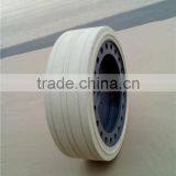 Scissor Lift Platform Solid Tire With REACH Certification and Different Colors Rims With Brake thumbnail-6