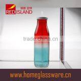 Short and Thin Clear Glass Bottle for Oil, Candies or Other Storage or as Fancy Gift thumbnail-3