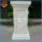 Rose Designed Fiberstone/ Fiberglass Flower Pot Stand Roman Column for Sale thumbnail-1