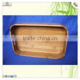 Great Quality Japanese Serving Laser Cut Wood Bamboo Tray thumbnail-6