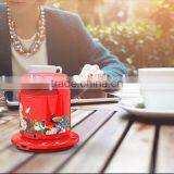 New Design Ceramics Wireless Charger Bluetooth/NFC Speaker Wireless Card Reader Bluetooth Ceramics Speaker thumbnail-3