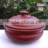 Terracotta Clay Biriyani Pot With Lid thumbnail-2