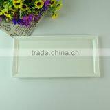 High Quality White Rectangle Porcelain Plate Stock for Hotel thumbnail-2