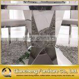 White Marble Top Round Dining Table Simple Designs thumbnail-6