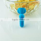 Factory price for best sellibng silicone fancy wine bottle stopper