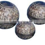 Round Decorative Balls , Made of Metal and Set of 3 Sizes thumbnail-1