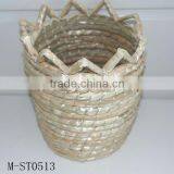Straw Basket & Natural Straw Crafts & Straw Pen Pot thumbnail-1
