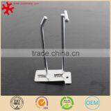 4"Supermarket Slatwall Double Loop Hook for Shop Accessory Chromed Finish - Pack of 100 thumbnail-2