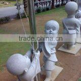 Outdoor Graden Decoration Stone Carving Marble Baby Buddha Little Monk Statue thumbnail-5