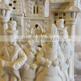 Bisque Porcelain Carolers Votive Holder, Partylite Village Christmas P0204 Candle Holder thumbnail-4