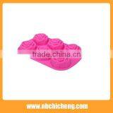 Flower Silicone Cake Mold, 6 Cavity Baking Soap Mold, Silicone Cake Bakeware thumbnail-1