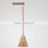 5 Stitches Long Handle Natural Sorghum Corn Broom thumbnail-6