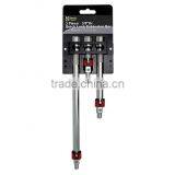 3 Piece 3/8"Dr. Quick Lock Extension Bar With Magnetic Pick up Tip thumbnail-1