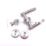 Solid Hollow Satin Stainless Steel T Handle Mortise Lever Hotel Room Door Lock Without Cylinder Lock Body thumbnail-3