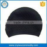 Swim Cap Hair Dry Swimming Rubber Hats How to Put on