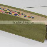 Jute Wine Bag/ One Bottle Wine Carry Bag Jute/ Eco-friendly Wine Tote thumbnail-3