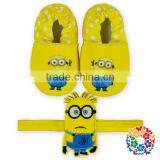 2016 Beautiful Royal Blue Boy Shoes Set With Headband Super Man Symbol Children Shoes For Boy Baby Crib Shoes Wholesale thumbnail-6