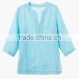 New Arrived Women's Stand Collar Front Button up Shirt thumbnail-3