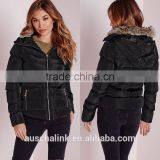 Most Popular Chinese Style Women Black Padded Jacket thumbnail-6