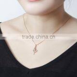 Hot Selling Diamond Necklace Fan Rose Gold Necklace thumbnail-5