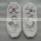 Custom Flower Handmade Crochet Infant Kids Shoes thumbnail-1