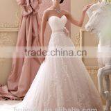 Latest Pink High Quality Lace Sleeveless Designer Bridal Gowns Robe de Mairage thumbnail-1