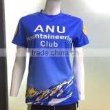 100% Polyester Mesh Womens Running Short Sleeve Shirt With OEM Brands thumbnail-1