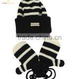 Custom Woolen Gloves Kids Winter Hat and Scarf Set thumbnail-1