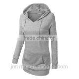 Women Ladies Fitted Hoodies Casual Coat Pullover Outerwear Sweatshirt Extra Long thumbnail-4