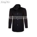 Mens Black Stand Collar Jacket,linen Blazer,coat Type Jacket thumbnail-1