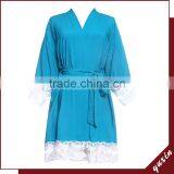 Wholesale and OEM Supply Lace Cotton Xxl Robes Women LR0104 thumbnail-1