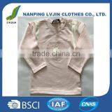 Cotton Baby Pink Girls' Long Sleeve Round Neck T-Shirt With Embroidery thumbnail-1