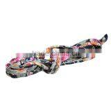 Beautiful Flower Pattern Golden Flat Fabric Cord thumbnail-1