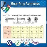 Made in Taiwan Mild Steel Pan Head Phillips Recessed Machine Screws Bright Zinc Plated DIN 7985 thumbnail-3