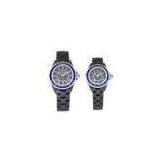 Men Gentlemen College Students Vogue Japan Movt Quartz Ceramic Wrist Watch Blue Crystal thumbnail-1