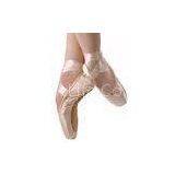 Satin pointe shoe ballet slipper footwear dance shoes