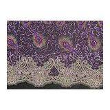 Elegant Embroidery Beaded Lace Fabric for Garment Trimming CY-XP0010 thumbnail-1