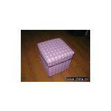 Foldable Storage Ottoman thumbnail-1